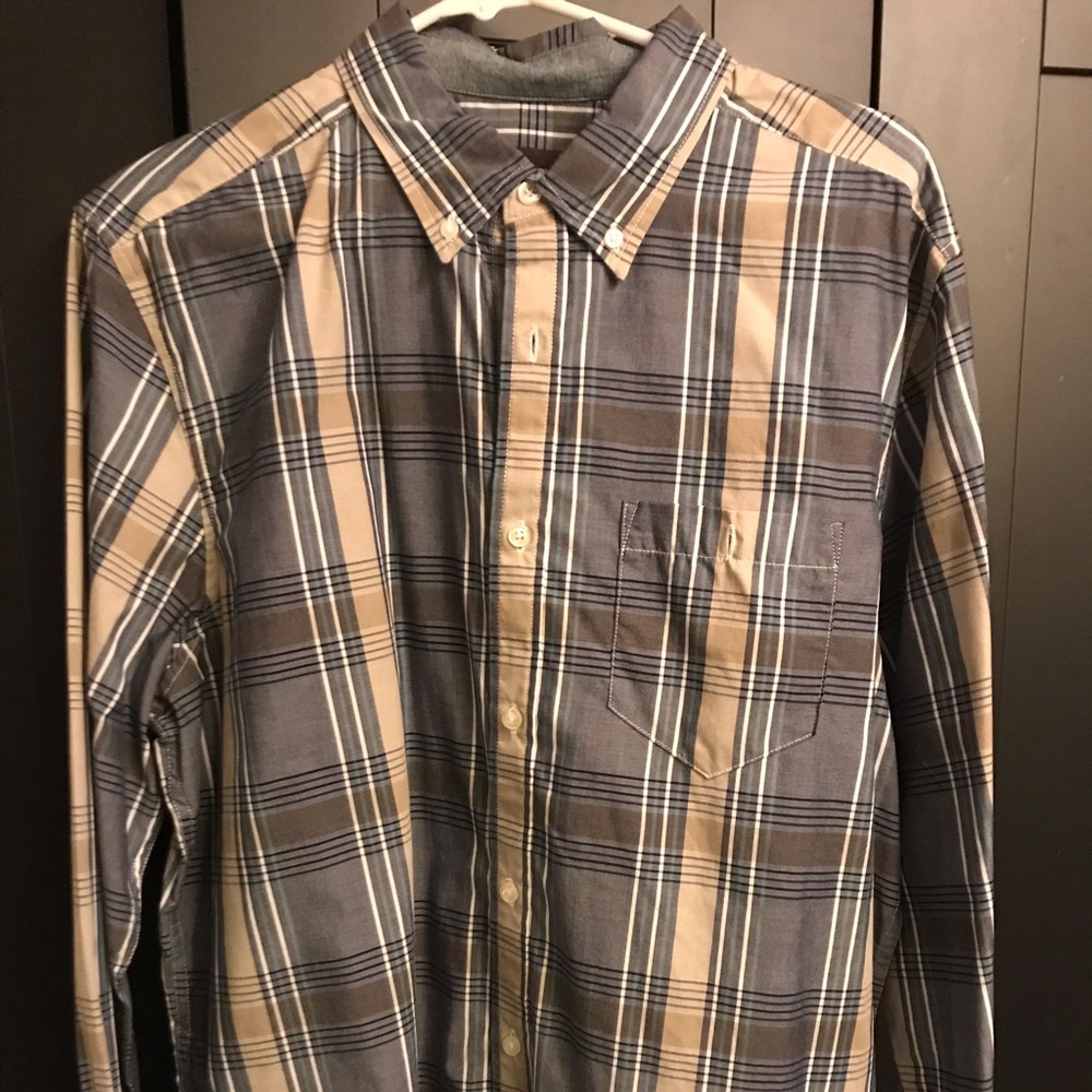 Plaid button down